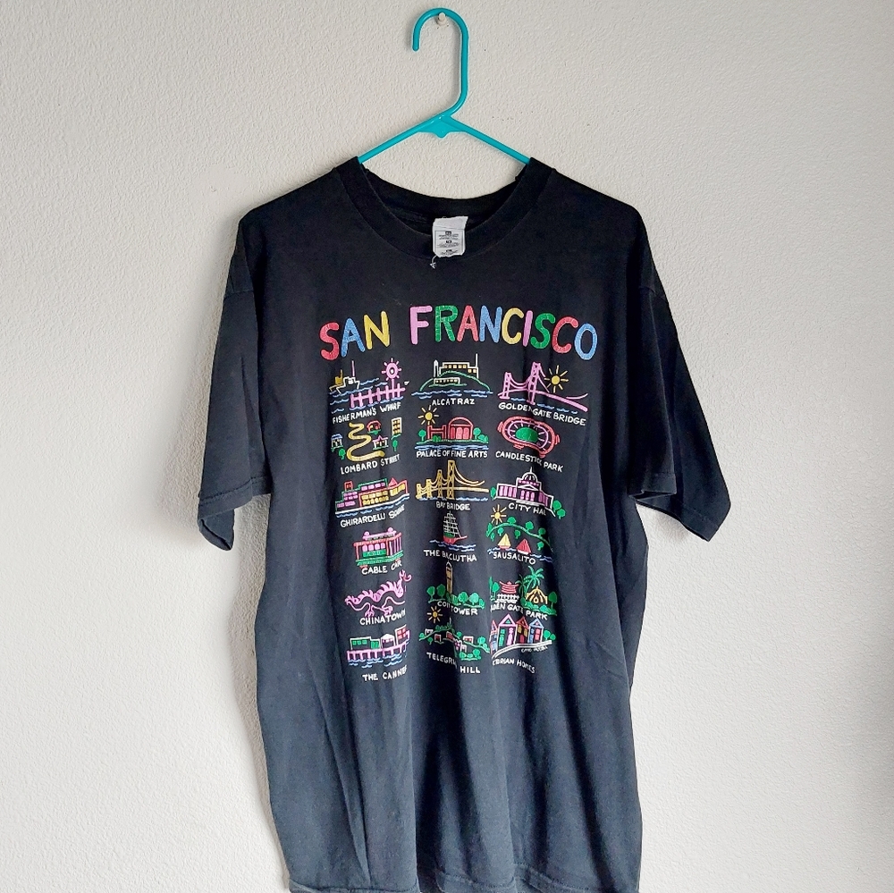 Vintage Fruit Of Loom Heavy San Francisco Tour Of City Mens Shirt Xl Pre Shrunk
